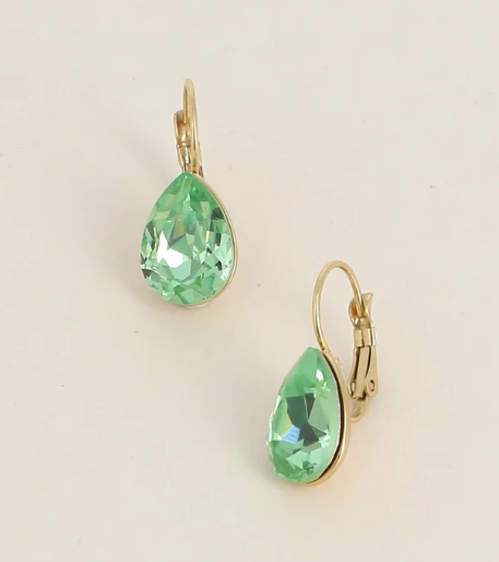 Boucles d'oreilles dormeuses Cristal de Swarovski® BERTILLE Grand modèle