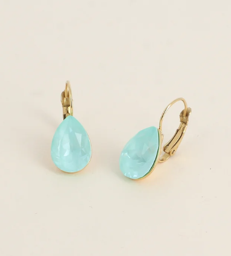 Boucles d'oreilles dormeuses Cristal de Swarovski® BERTILLE Grand modèle