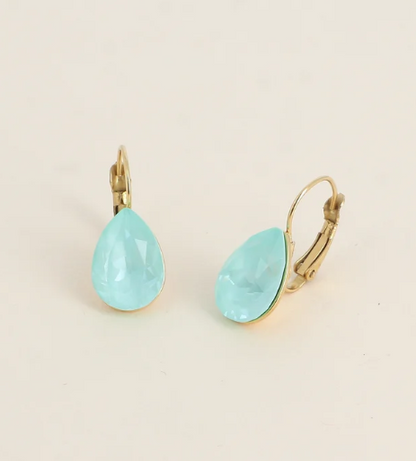Boucles d'oreilles dormeuses Cristal de Swarovski® BERTILLE Grand modèle