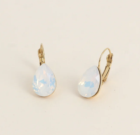 Boucles d'oreilles dormeuses Cristal de Swarovski® BERTILLE Grand modèle