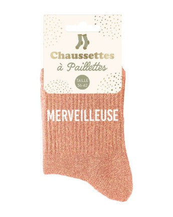 Chaussettes à paillettes Merveilleuse