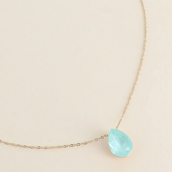 Précommande Collier goutte cristal de Swarovski BERTILLE