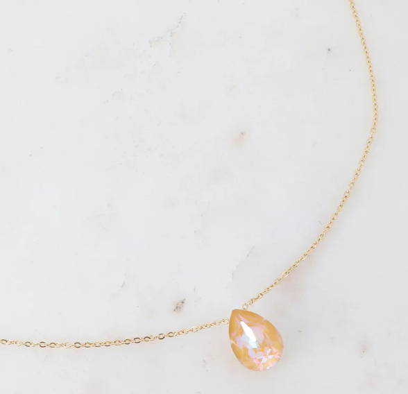 Précommande Collier goutte cristal de Swarovski BERTILLE
