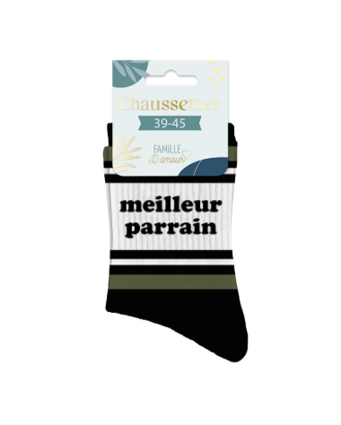 Chaussettes à paillettes Meilleur parrain