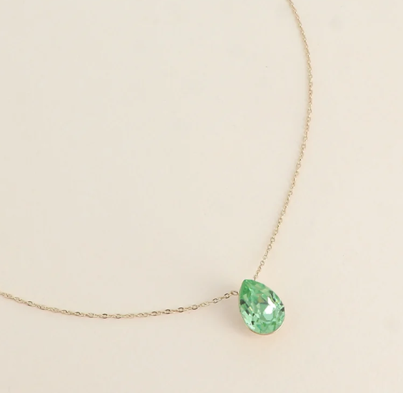 Précommande Collier goutte cristal de Swarovski BERTILLE
