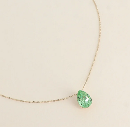 Précommande Collier goutte cristal de Swarovski BERTILLE