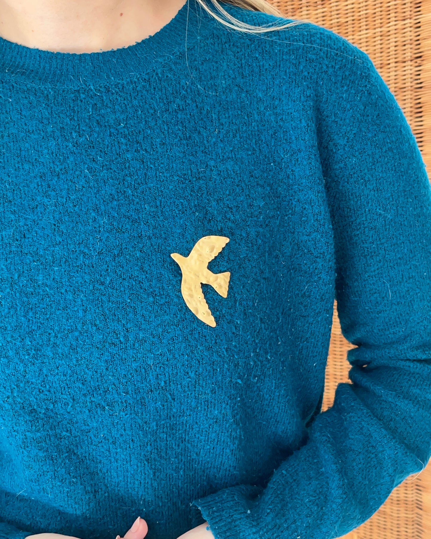 Pins broche Oiseau en acier inoxydable