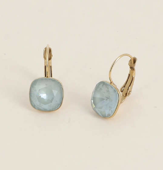 Précommande Boucles d'oreilles avec  cristal de Swarovski carré BEA