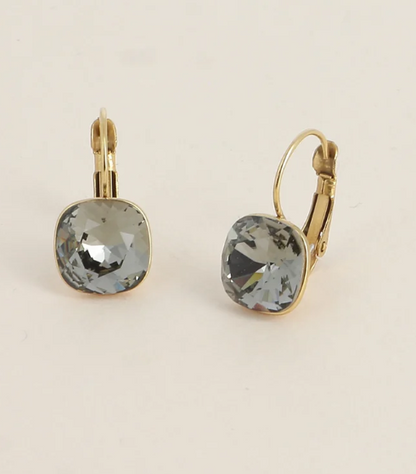 Précommande Boucles d'oreilles avec  cristal de Swarovski carré BEA