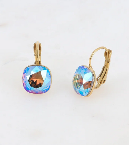 Précommande Boucles d'oreilles avec  cristal de Swarovski carré BEA