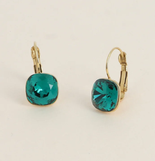 Précommande Boucles d'oreilles avec  cristal de Swarovski carré BEA
