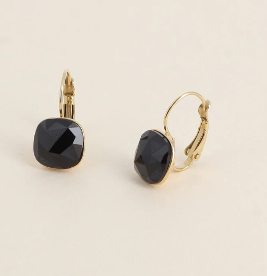 Précommande Boucles d'oreilles avec  cristal de Swarovski carré BEA