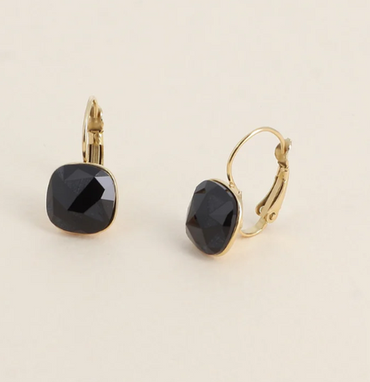 Précommande Boucles d'oreilles avec  cristal de Swarovski carré BEA