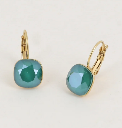 Précommande Boucles d'oreilles avec  cristal de Swarovski carré BEA