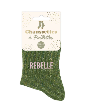 Chaussettes à paillettes Rebelle
