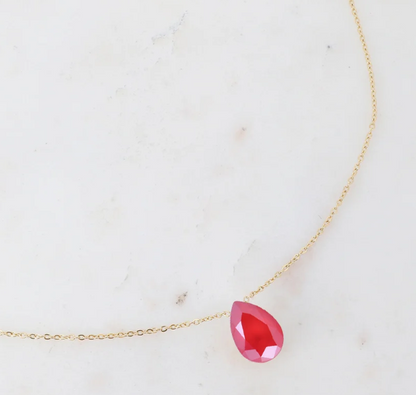 Précommande Collier goutte cristal de Swarovski BERTILLE