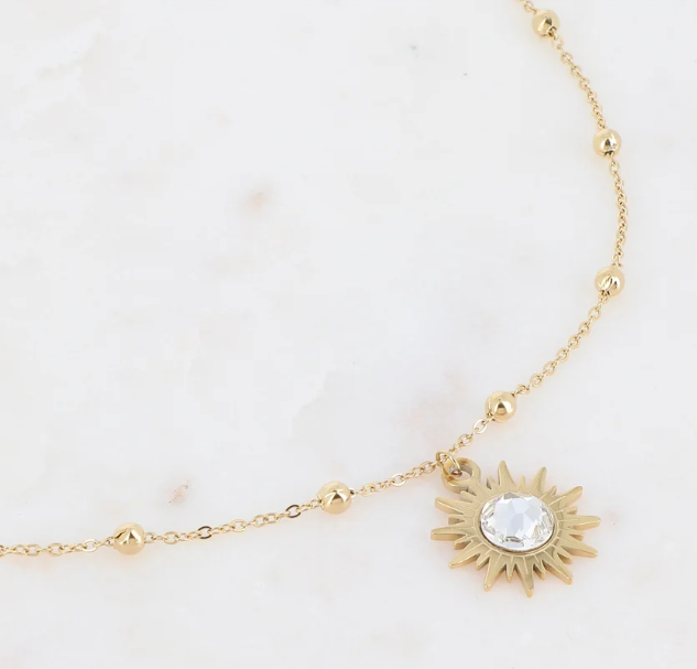 Précommande Collier soleil et cristal de Swarosvki SILOANE