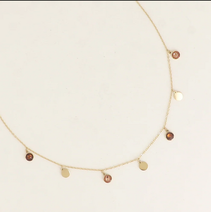 Précommande Collier pastilles et cristaux de Swarovski PERLIE