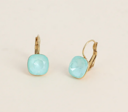 Précommande Boucles d'oreilles avec  cristal de Swarovski carré BEA