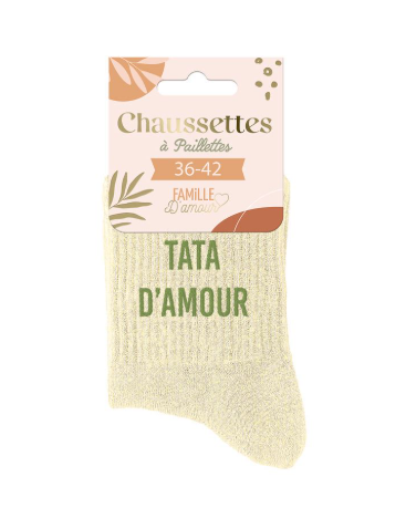 Chaussettes à paillettes Tata d'amour