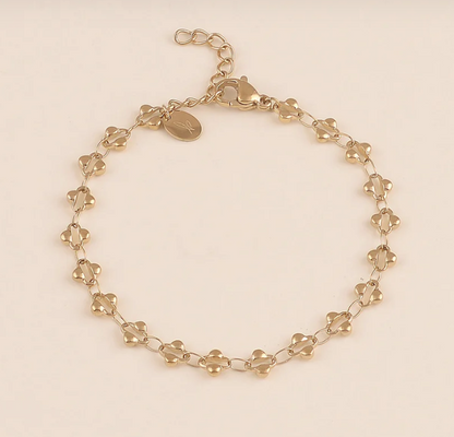 Bracelet avec maillons TREFLE
