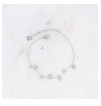 Bracelet pampilles argenté Acier inoxydable VAIANA