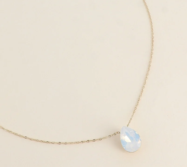 Précommande Collier goutte cristal de Swarovski BERTILLE
