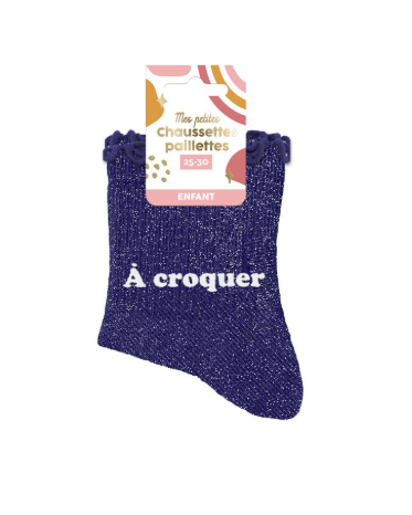 Chaussettes à paillettes enfant  A croquer