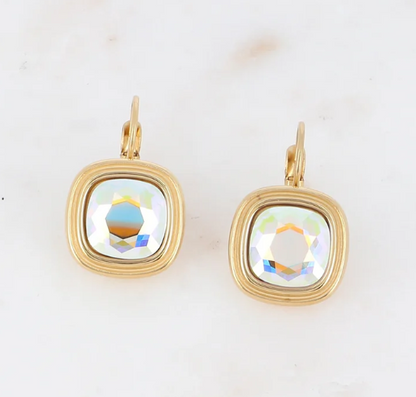 Boucles d'oreilles élégantes Cristal de Swarovski® LEONARD