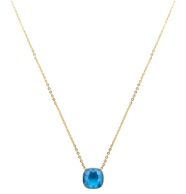 Précommande Collier avec pendentif carré en cristal de Swarovski BEA