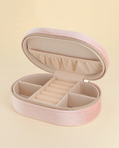 Boite à bijoux Ovale Rose