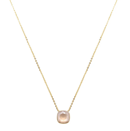 Précommande Collier avec pendentif carré en cristal de Swarovski BEA