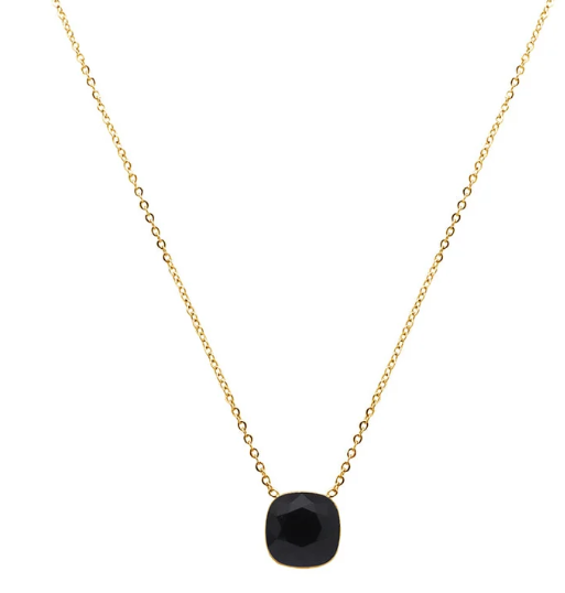 Précommande Collier avec pendentif carré en cristal de Swarovski BEA