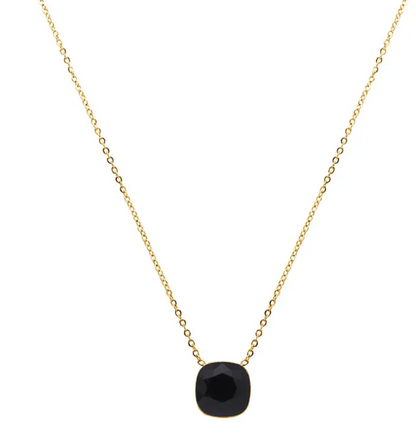 Précommande Collier avec pendentif carré en cristal de Swarovski BEA