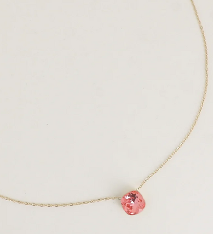 Précommande Collier avec pendentif carré en cristal de Swarovski BEA