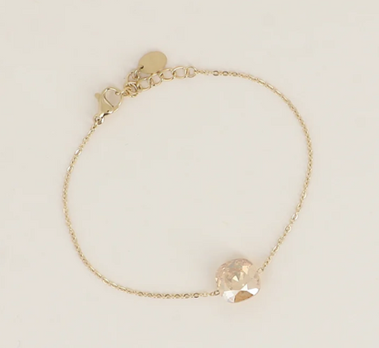 Précommande Bracelet avec pendentif carré en cristal de Swarovski BEA