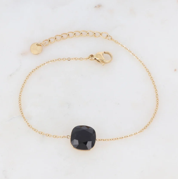 Précommande Bracelet avec pendentif carré en cristal de Swarovski BEA