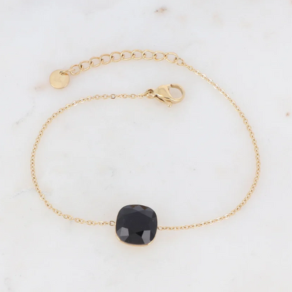 Précommande Bracelet avec pendentif carré en cristal de Swarovski BEA