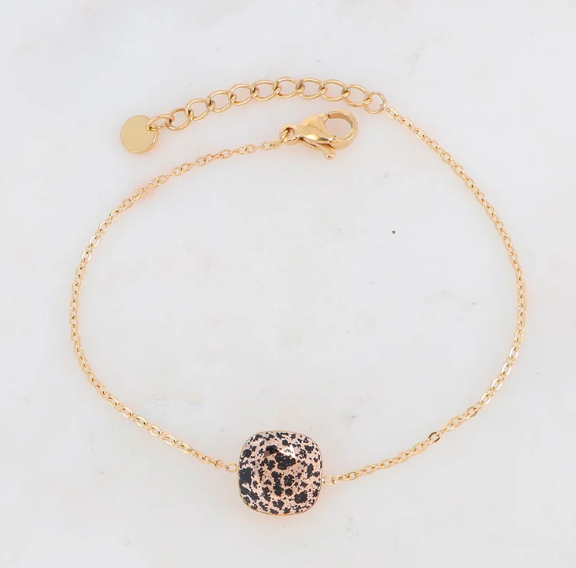 Précommande Bracelet avec pendentif carré en cristal de Swarovski BEA