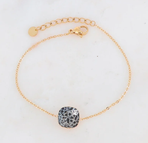 Précommande Bracelet avec pendentif carré en cristal de Swarovski BEA