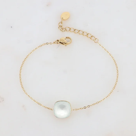 Précommande Bracelet avec pendentif carré en cristal de Swarovski BEA