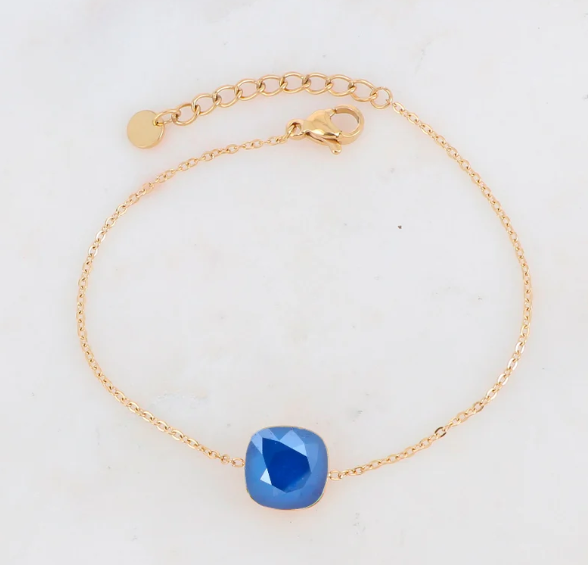 Précommande Bracelet avec pendentif carré en cristal de Swarovski BEA
