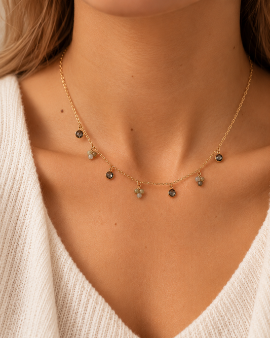 Précommande Collier pierres naturelles SOLY