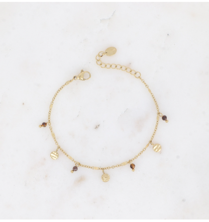 Bracelet pampilles oeil de tigre féminin DAKOTA