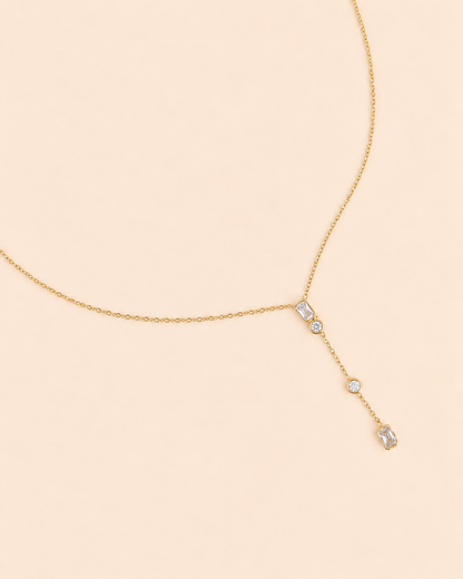 Collier en Y avec strass VITTORIA