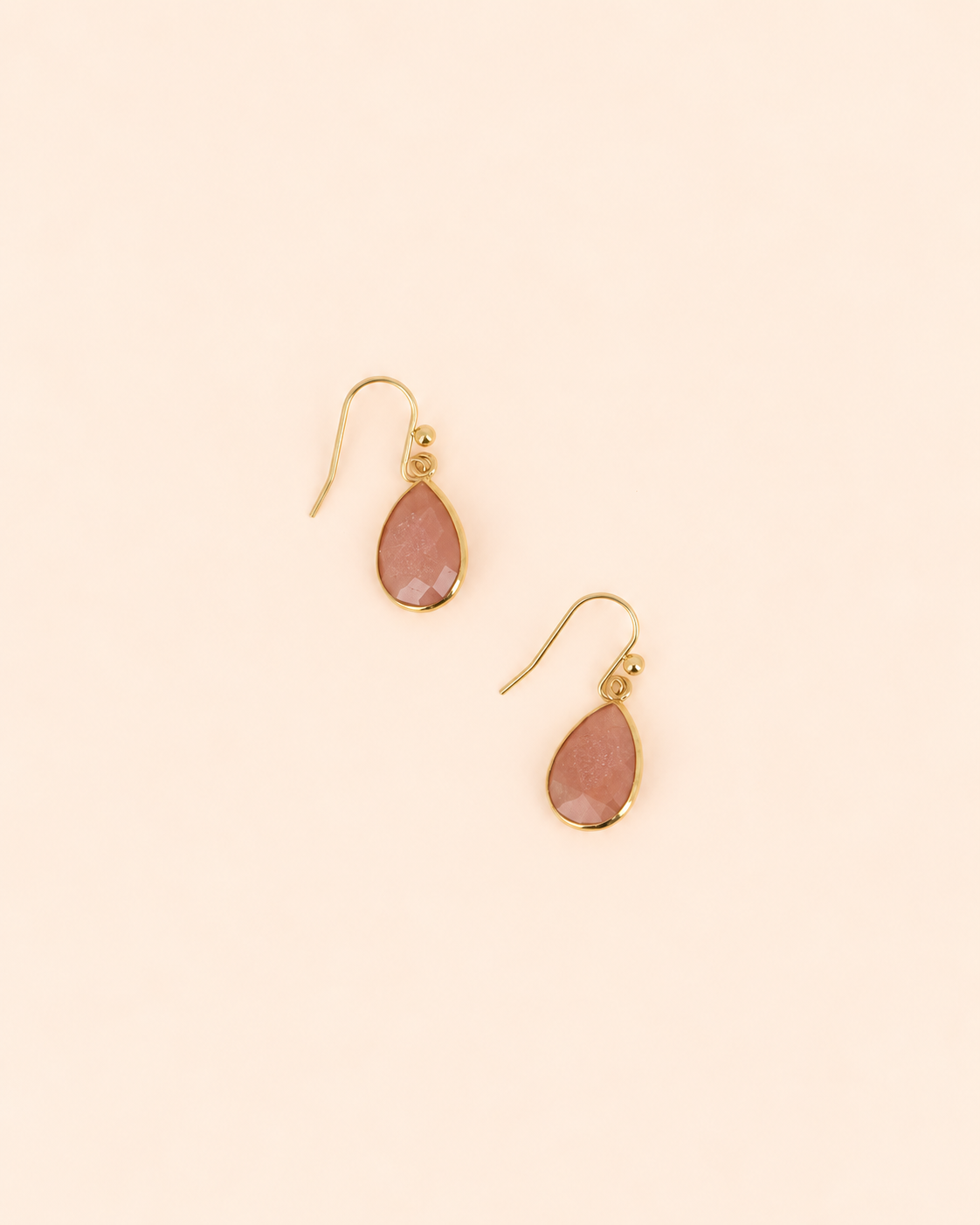 Boucles d'oreilles en pierres naturelle goutte EDNA