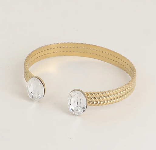 Précommande Jonc avec cristaux de Swarovski PRECIEUX