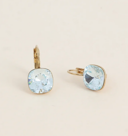 Précommande Boucles d'oreilles avec  cristal de Swarovski carré BEA