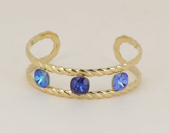 Précommande Manchette 3 Cristaux de Swarovski VITTORIA