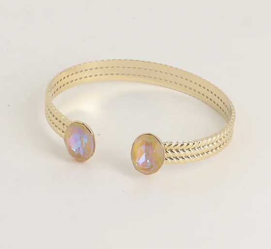 Précommande Jonc avec cristaux de Swarovski PRECIEUX